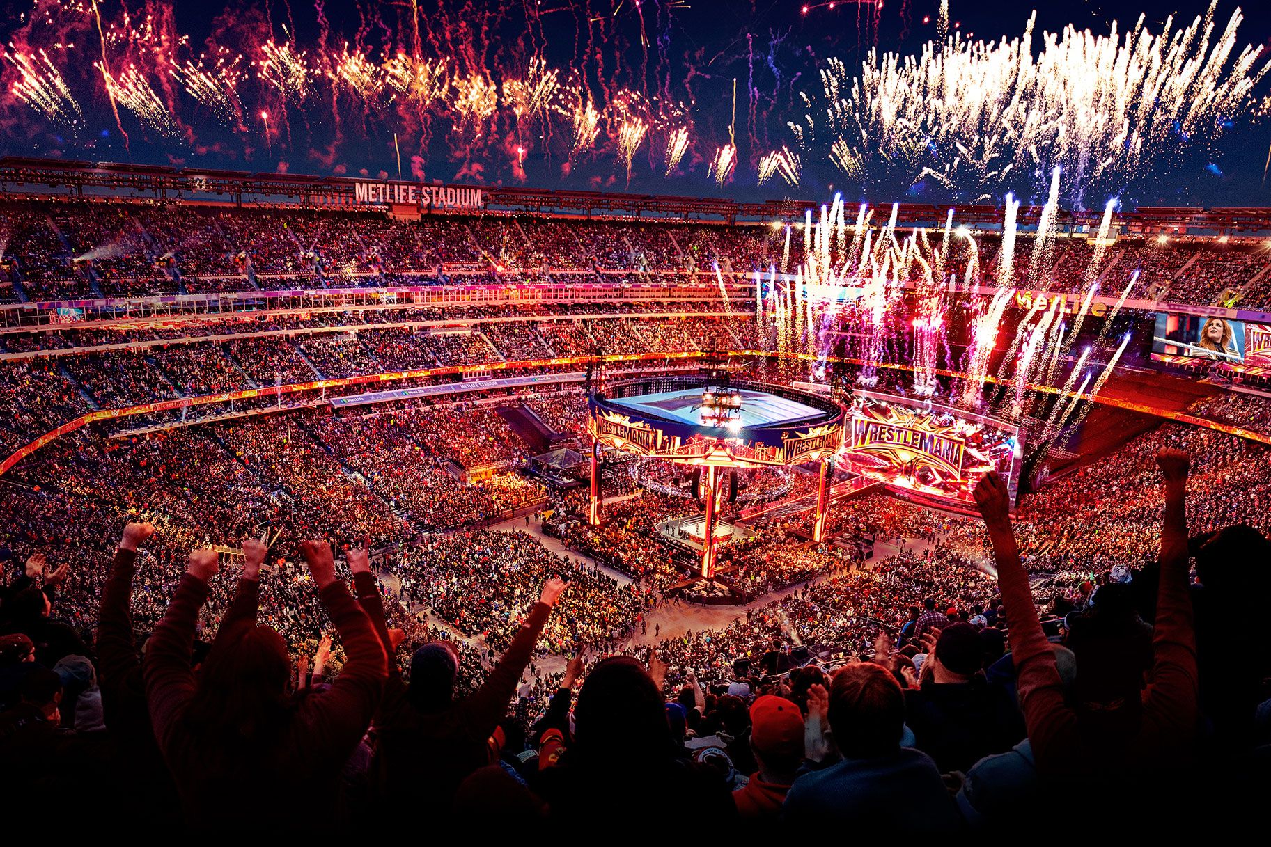 Wrestling arena. WRESTLEMANIA 35. WRESTLEMANIA Арена. WWE WRESTLEMANIA. WRESTLEMANIA 36 Arena.