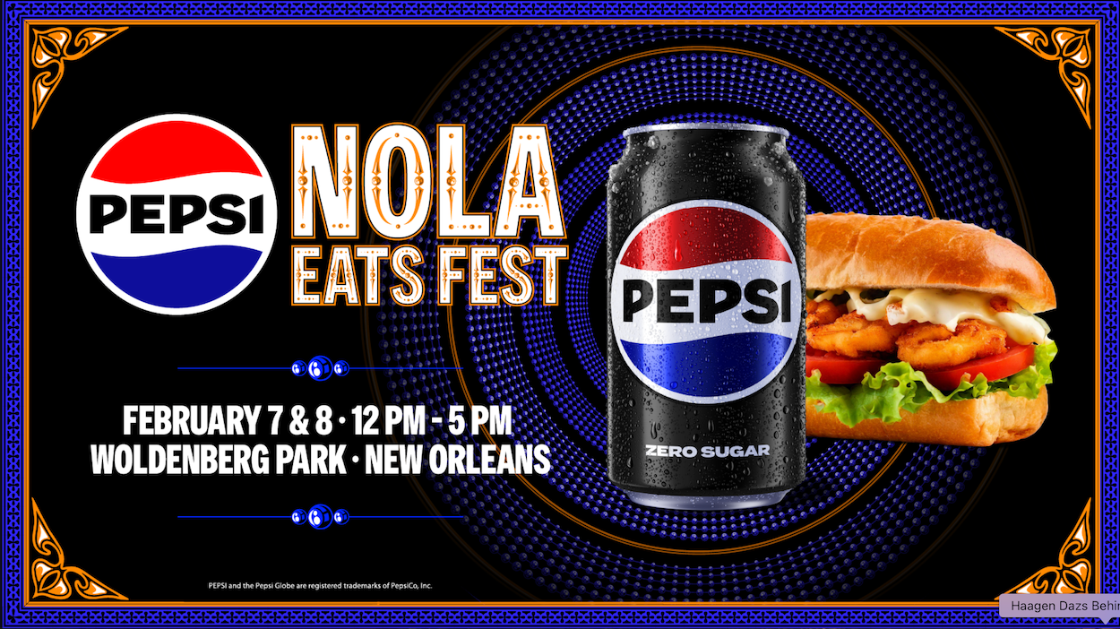 Pepsi organizó su propio evento para celebrar la comida de Nueva Orleans.