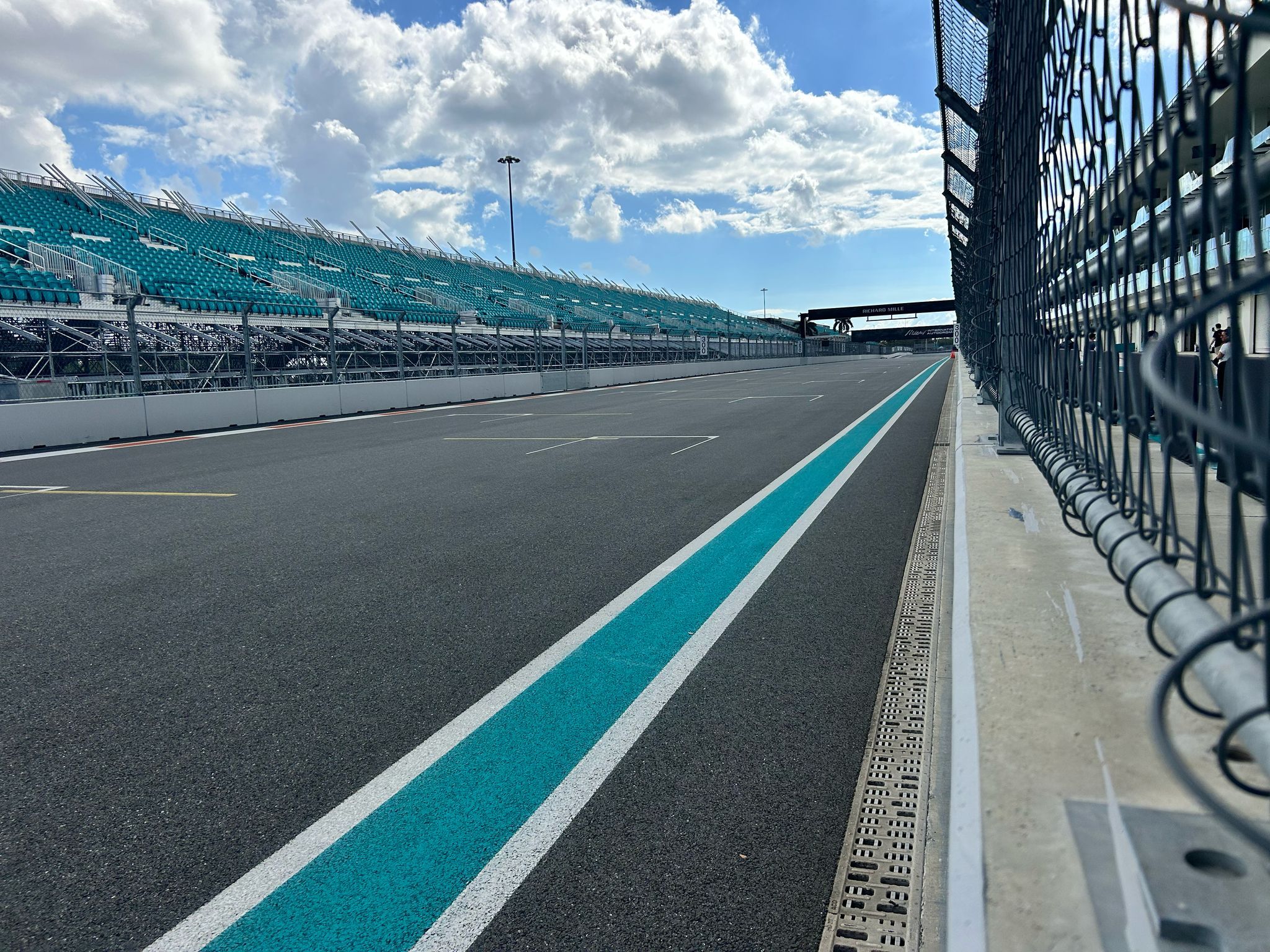 Circuito de carreras junto al Hard Rock Stadium